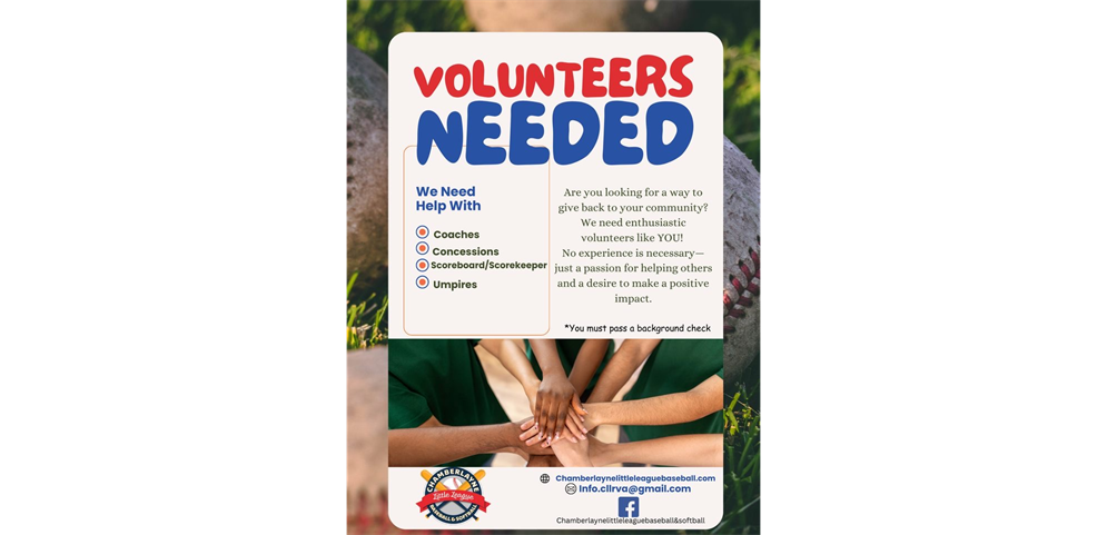 We Need You!!! Volunteers Wanted!! 